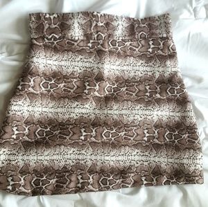Handmade snakeskin skirt
